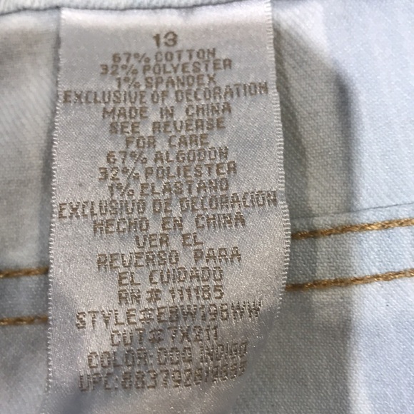 Phat fashions silver label size 13 - white wash - Picture 7 of 8